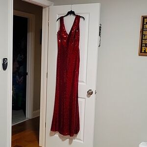 Revelry sequin bridesmaid dress